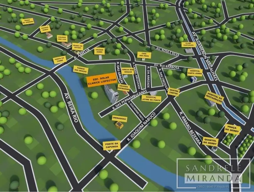 Foto 1 de Apartamento com 3 quartos à venda, 55m2 em Graças, Recife - PE