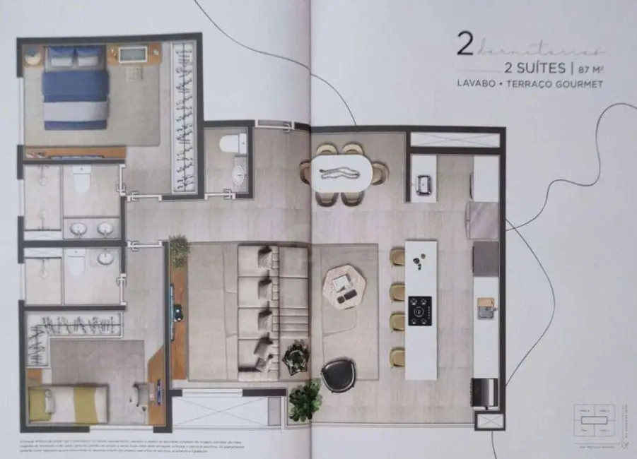 Foto 4 de Apartamento com 2 quartos à venda, 87m2 em Centro, Indaiatuba - SP