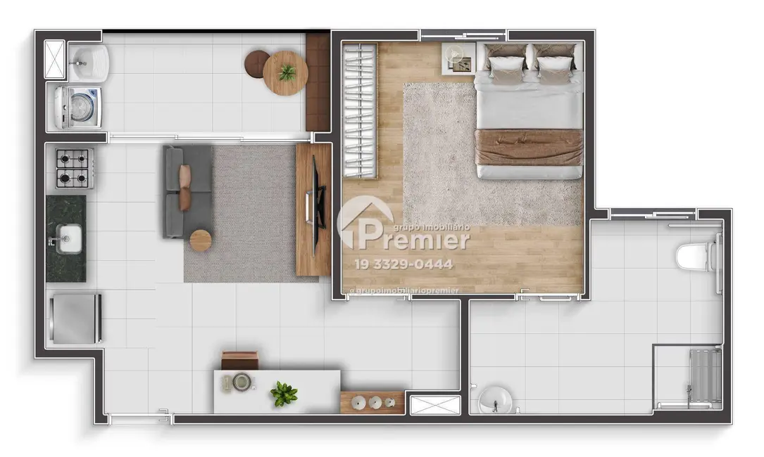 Foto 6 de Apartamento com 2 quartos à venda, 46m2 em Jardim das Andorinhas, Indaiatuba - SP