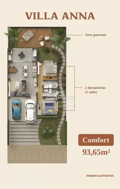 Foto 7 de Casa de Condomínio com 2 quartos à venda, 200m2 em Elias Fausto - SP