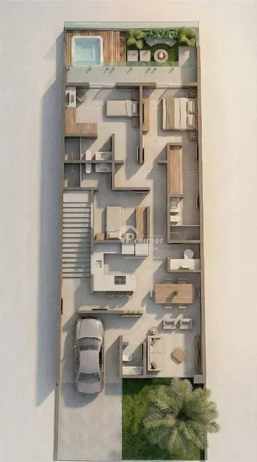 Foto 3 de Casa de Condomínio com 3 quartos à venda, 210m2 em Jardim Doutor Carlos Augusto de Camargo Andrade, Indaiatuba - SP