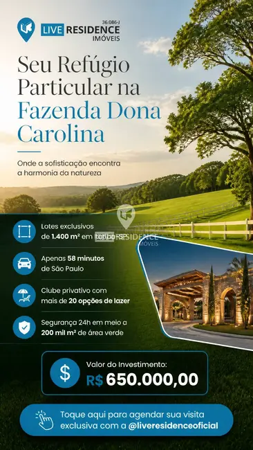 Foto 1 de Lote de Condomínio à venda, 1400m2 em Itatiba - SP