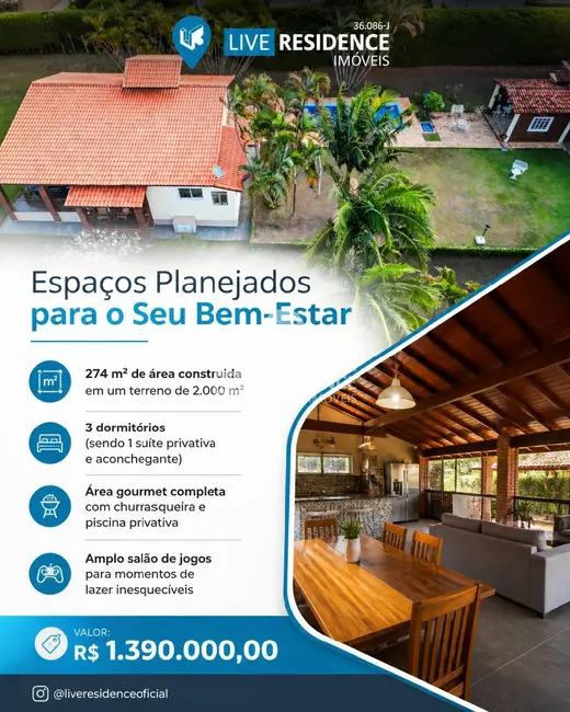 Foto 2 de Casa de Condomínio com 3 quartos à venda, 274m2 em Capela do Barreiro, Itatiba - SP