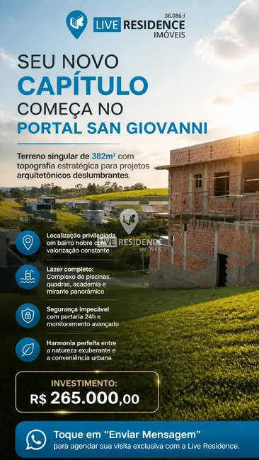 Foto 1 de Lote de Condomínio à venda, 392m2 em Itatiba - SP