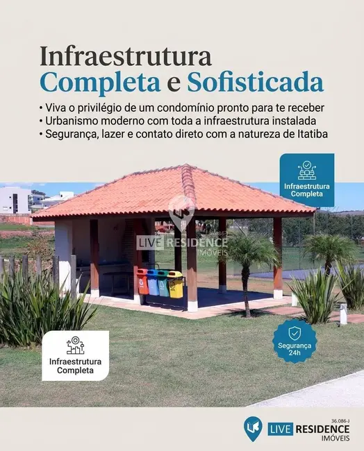 Foto 3 de Lote de Condomínio à venda, 525m2 em Residencial Terras Nobres, Itatiba - SP