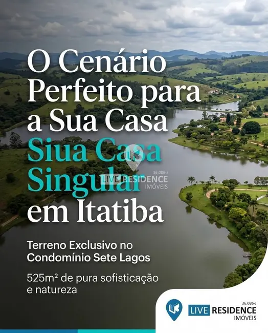 Foto 1 de Lote de Condomínio à venda, 525m2 em Residencial Terras Nobres, Itatiba - SP