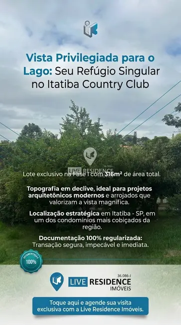 Foto 1 de Lote de Condomínio à venda, 316m2 em Residencial Fazenda Serrinha, Itatiba - SP