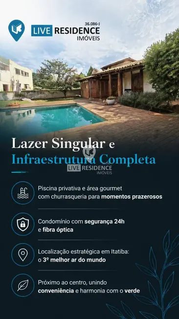 Foto 4 de Casa de Condomínio com 3 quartos à venda, 435m2 em Parque São Gabriel, Itatiba - SP