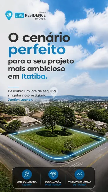 Foto 1 de Terreno / Lote à venda, 1335m2 em Jardim Leonor, Itatiba - SP