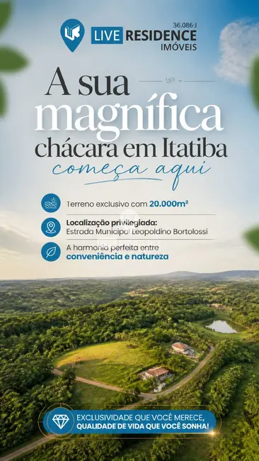 Foto 1 de Terreno / Lote à venda, 20000m2 em Mombuca, Itatiba - SP