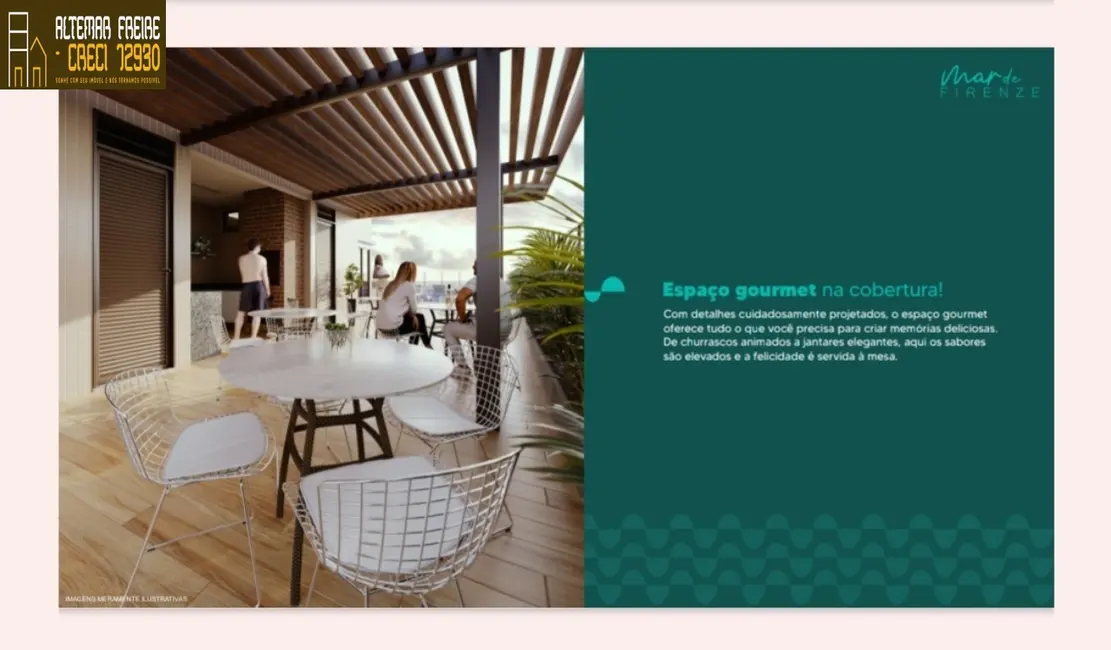 Foto 3 de Apartamento com 3 quartos à venda, 79m2 em Ponta de Matos, Cabedelo - PB