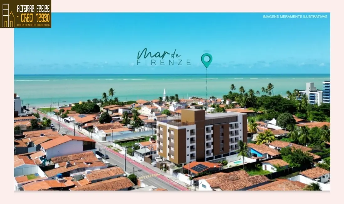 Foto 2 de Apartamento com 2 quartos à venda, 60m2 em Ponta de Matos, Cabedelo - PB