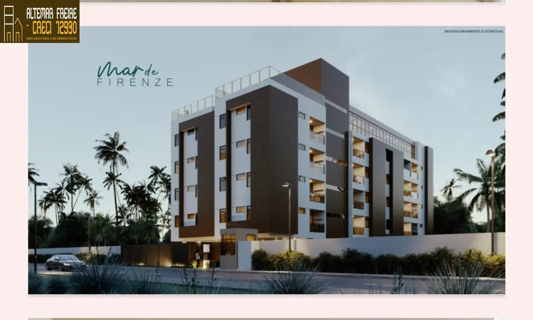 Foto 3 de Apartamento com 2 quartos à venda, 60m2 em Ponta de Matos, Cabedelo - PB