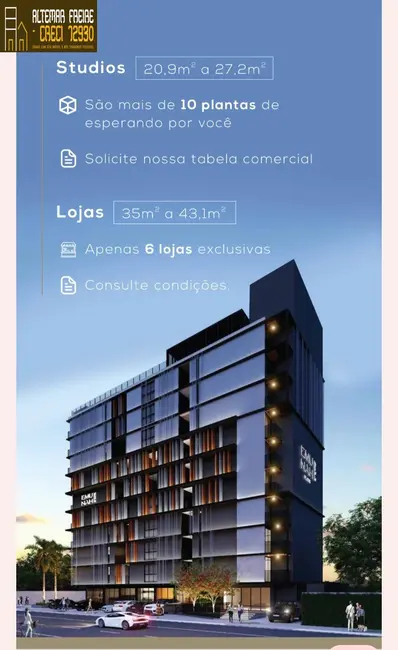 Apartamento com 1 quarto à venda, 22m2 em Ponta de Campina, Cabedelo - PB - imagem 7 Foto 7 de Apartamento com 1 quarto à venda, 22m2 em Ponta de Campina, Cabedelo - PB