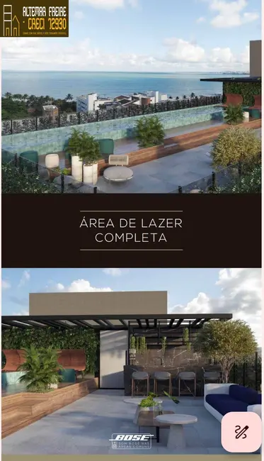 Apartamento com 1 quarto à venda, 22m2 em Ponta de Campina, Cabedelo - PB - imagem 4 Foto 4 de Apartamento com 1 quarto à venda, 22m2 em Ponta de Campina, Cabedelo - PB