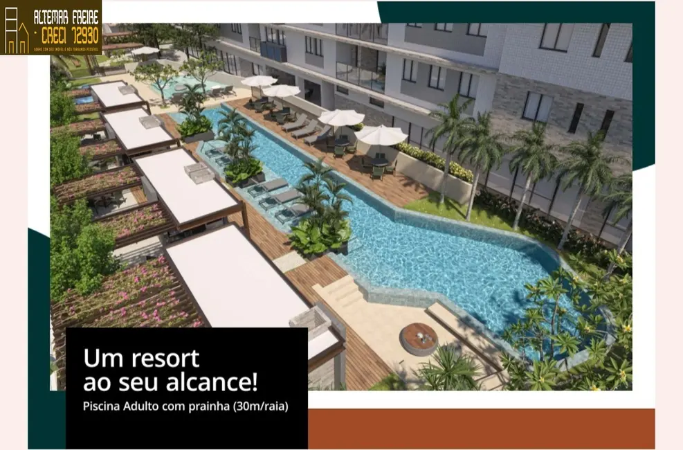 Foto 4 de Apartamento com 3 quartos à venda, 72m2 em Poço, Cabedelo - PB