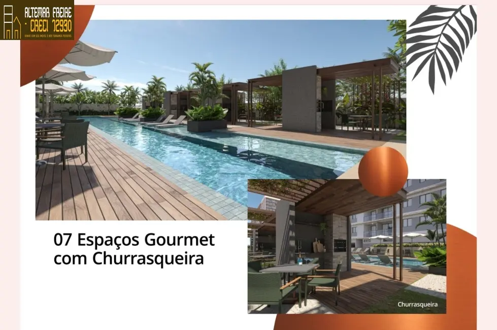 Foto 8 de Apartamento com 3 quartos à venda, 72m2 em Poço, Cabedelo - PB