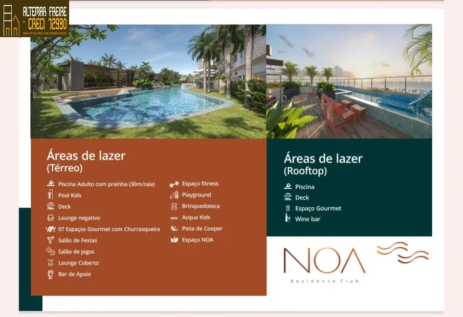 Foto 8 de Apartamento com 1 quarto à venda, 37m2 em Poço, Cabedelo - PB