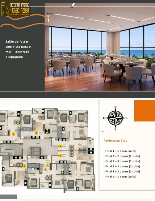 Foto 4 de Apartamento com 3 quartos à venda, 65m2 em Monte Castelo, Cabedelo - PB