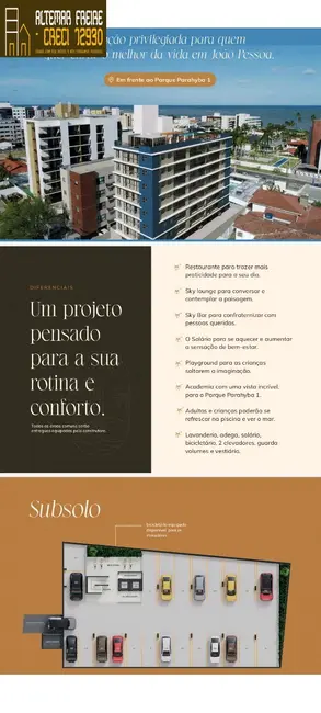 Foto 4 de Apartamento com 1 quarto à venda, 24m2 em Jardim Oceania, Joao Pessoa - PB