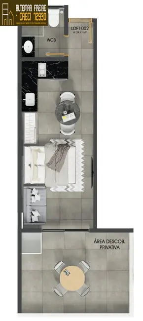 Apartamento com 1 quarto à venda, 24m2 em Intermares, Cabedelo - PB - imagem 8 Foto 8 de Apartamento com 1 quarto à venda, 24m2 em Intermares, Cabedelo - PB