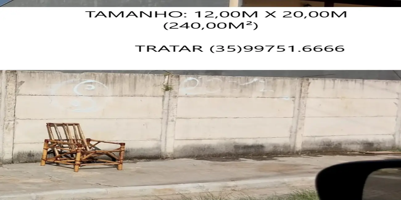 Foto 1 de Terreno / Lote à venda, 240m2 em Aeroporto Jatobá, Pouso Alegre - MG