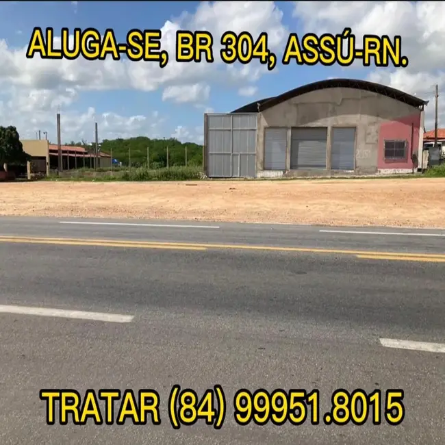 Armazém / Galpão para alugar, 600m2 em Acu - RN - imagem 1 Foto 1 de Armazém / Galpão para alugar, 600m2 em Acu - RN