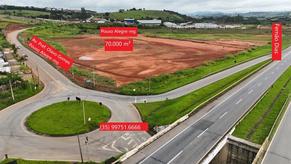Foto 2 de Terreno / Lote à venda em Distrito Industrial (CDI), Pouso Alegre - MG