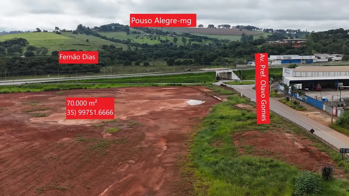 Foto 4 de Terreno / Lote à venda em Distrito Industrial (CDI), Pouso Alegre - MG
