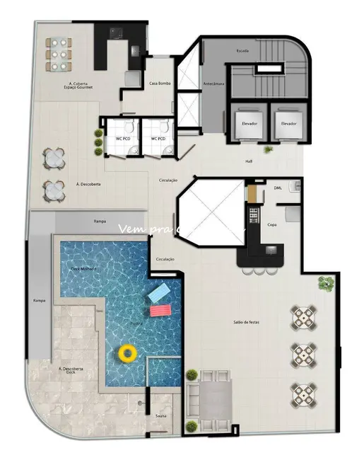Apartamento com 3 quartos à venda em Praia do Morro, Guarapari - ES - imagem 9 Foto 9 de Apartamento com 3 quartos à venda em Praia do Morro, Guarapari - ES