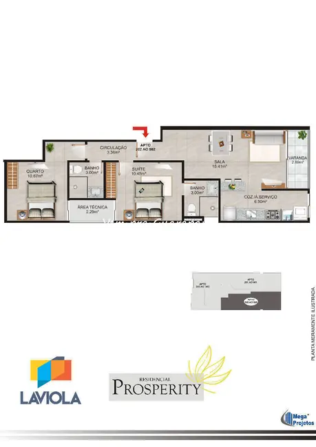 Apartamento com 2 quartos à venda, 66m2 em Praia do Morro, Guarapari - ES - imagem 9 Foto 9 de Apartamento com 2 quartos à venda, 66m2 em Praia do Morro, Guarapari - ES