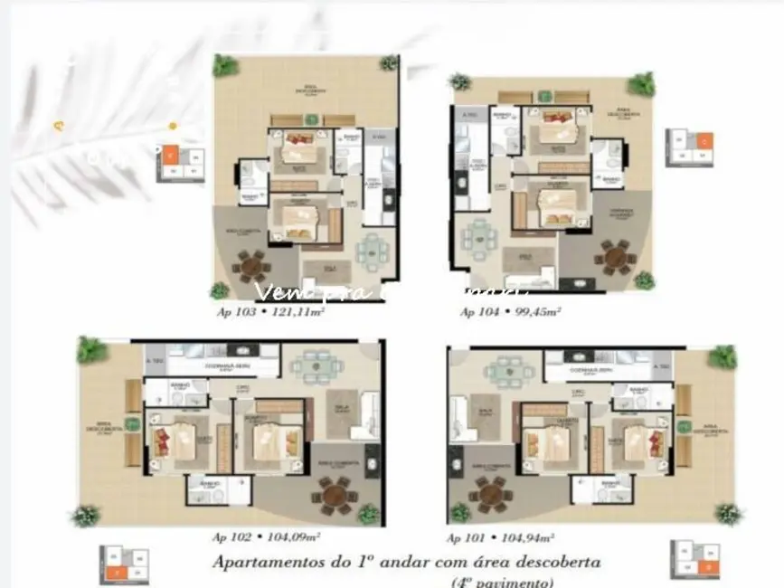 Apartamento com 2 quartos à venda, 78m2 em Praia do Morro, Guarapari - ES - imagem 8 Foto 8 de Apartamento com 2 quartos à venda, 78m2 em Praia do Morro, Guarapari - ES