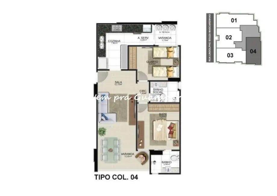 Apartamento com 2 quartos à venda, 94m2 em Centro, Guarapari - ES - imagem 5 Foto 5 de Apartamento com 2 quartos à venda, 94m2 em Centro, Guarapari - ES