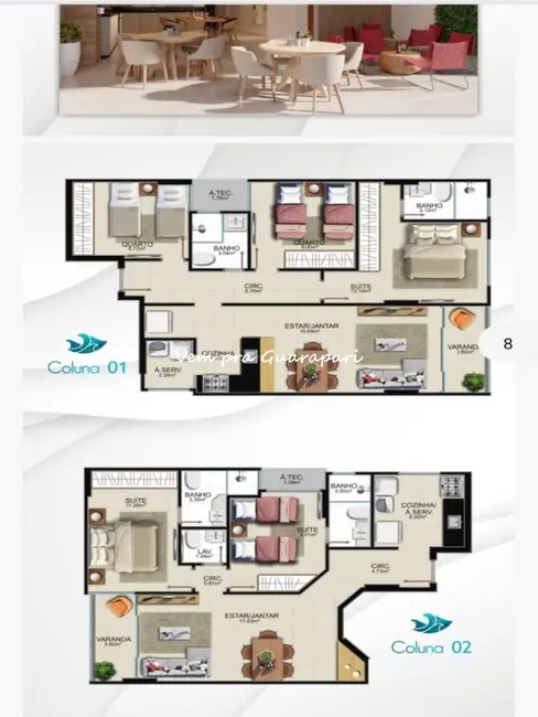 Foto 9 de Apartamento com 2 quartos à venda, 200m2 em Praia do Morro, Guarapari - ES