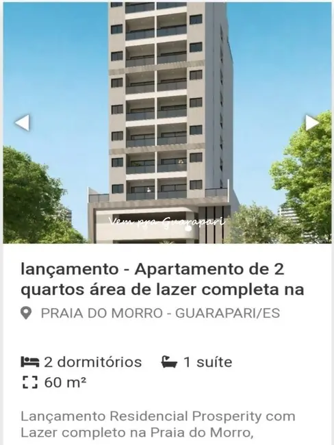 Foto 5 de Apartamento com 2 quartos à venda, 300m2 em Praia do Morro, Guarapari - ES