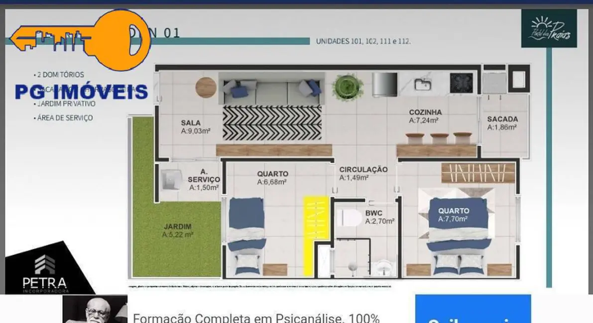Foto 2 de Apartamento com 2 quartos à venda, 41m2 em Matinhos - PR
