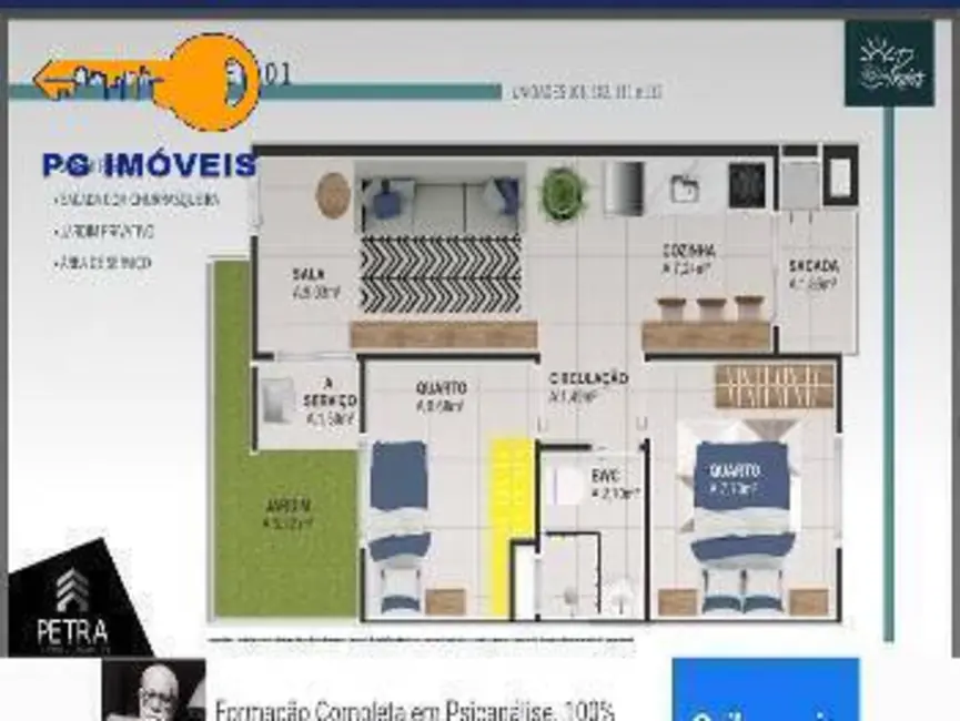 Foto 3 de Apartamento com 2 quartos à venda, 41m2 em Matinhos - PR