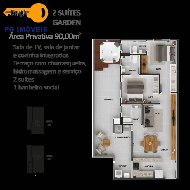 Foto 9 de Apartamento com 2 quartos à venda, 67m2 em Matinhos - PR
