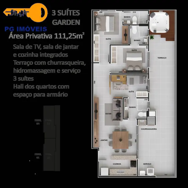 Foto 8 de Apartamento com 2 quartos à venda, 67m2 em Matinhos - PR
