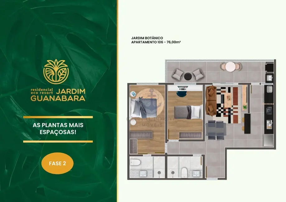 Foto 2 de Apartamento com 2 quartos à venda, 76m2 em Jardim Guanabara, Rio De Janeiro - RJ