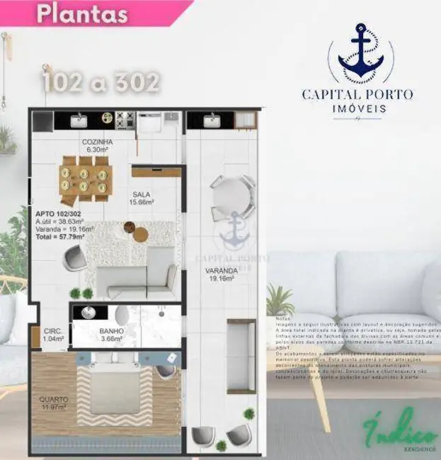 Foto 5 de Apartamento com 1 quarto à venda, 48m2 em Zumbi, Rio De Janeiro - RJ