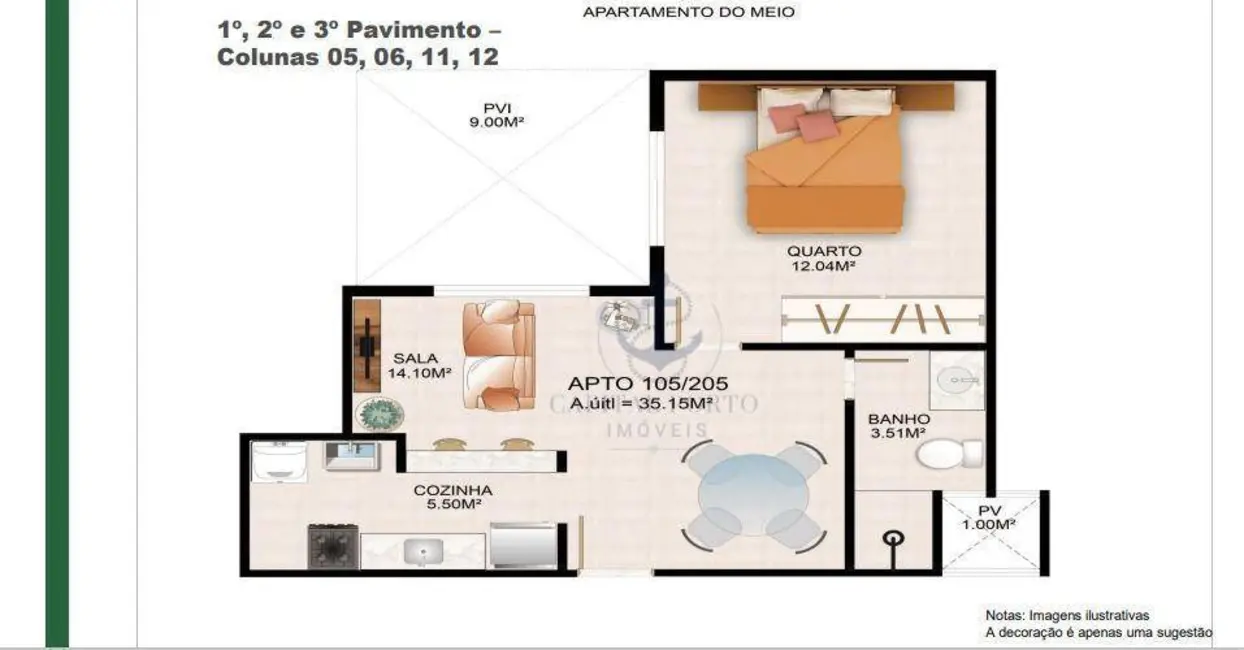 Foto 7 de Apartamento com 1 quarto à venda, 35m2 em Jardim Guanabara, Rio De Janeiro - RJ