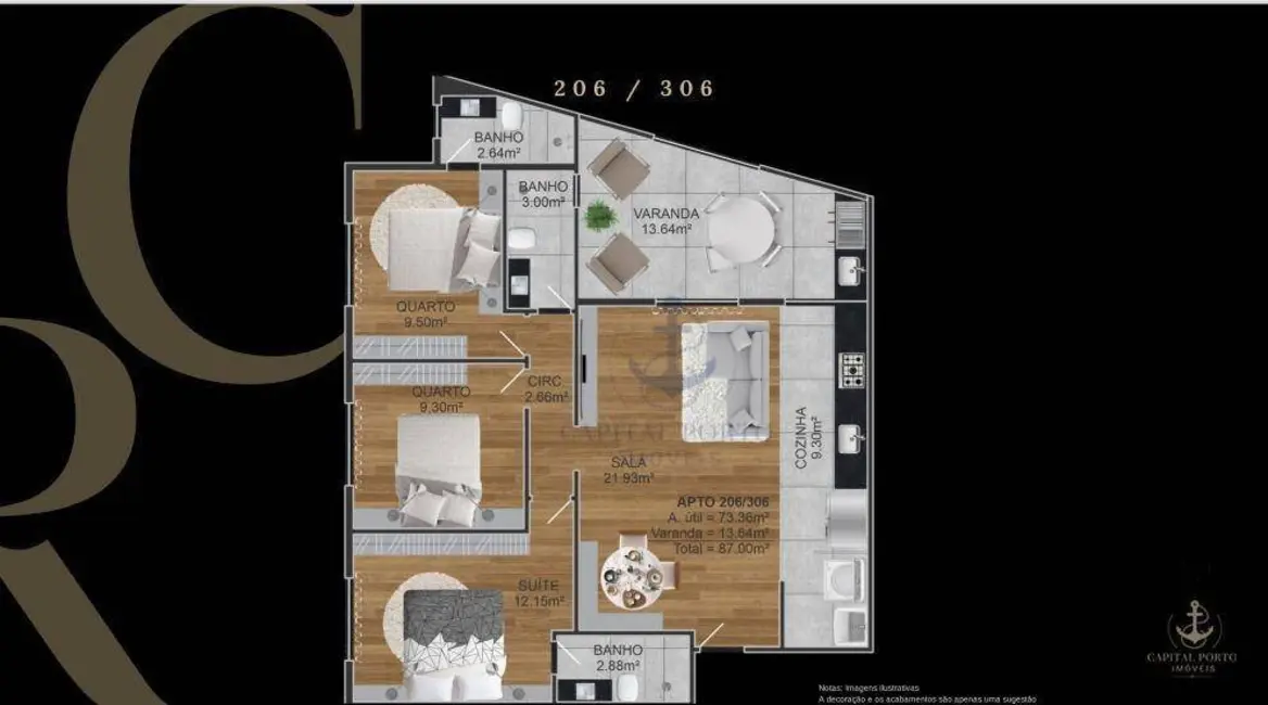 Apartamento com 2 quartos à venda, 73m2 em Ribeira, Rio De Janeiro - RJ - imagem 9 Foto 9 de Apartamento com 2 quartos à venda, 73m2 em Ribeira, Rio De Janeiro - RJ