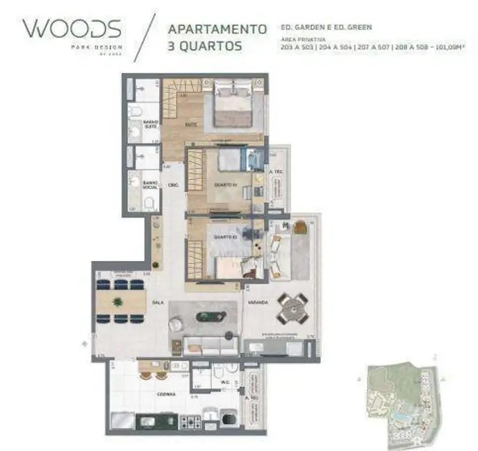 Foto 2 de Apartamento com 3 quartos à venda em Barra da Tijuca, Rio De Janeiro - RJ