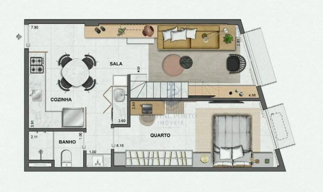 Foto 3 de Cobertura com 1 quarto à venda, 92m2 em Jardim Botânico, Rio De Janeiro - RJ