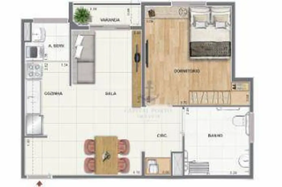 Foto 2 de Apartamento com 1 quarto à venda, 47m2 em Recreio dos Bandeirantes, Rio De Janeiro - RJ