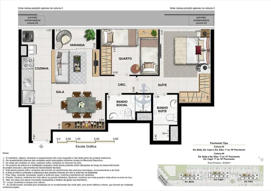 Foto 2 de Apartamento com 2 quartos à venda, 55m2 em Recreio dos Bandeirantes, Rio De Janeiro - RJ