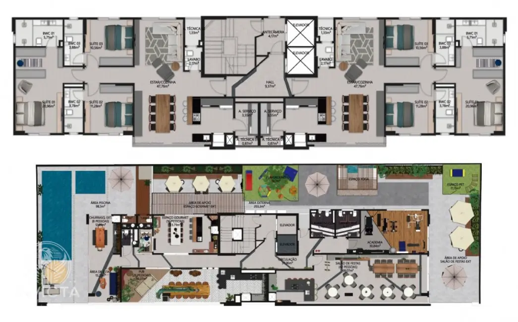 Foto 5 de Apartamento com 3 quartos à venda, 129m2 em Balneario Camboriu - SC
