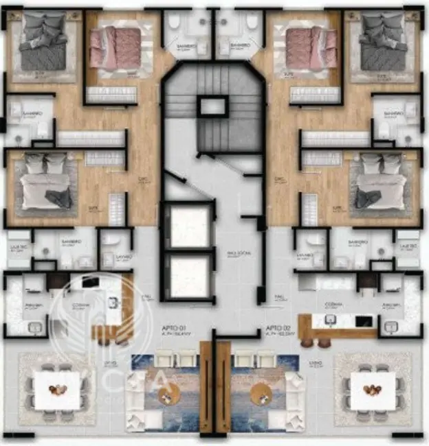 Foto 5 de Apartamento com 4 quartos à venda, 212m2 em Pioneiros, Balneario Camboriu - SC