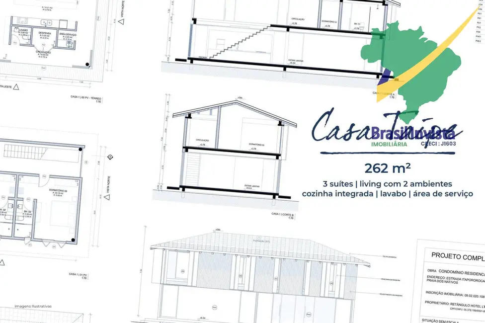 Foto 6 de Casa com 3 quartos à venda, 262m2 em Porto Seguro - BA